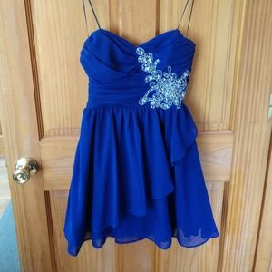 Blue Homecoming Dress